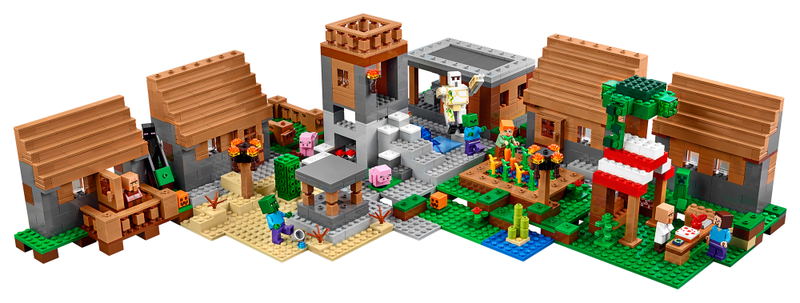 Illustration for article titled Turn Bricks Into Blocks With Lego's New Sprawling Minecraft Village